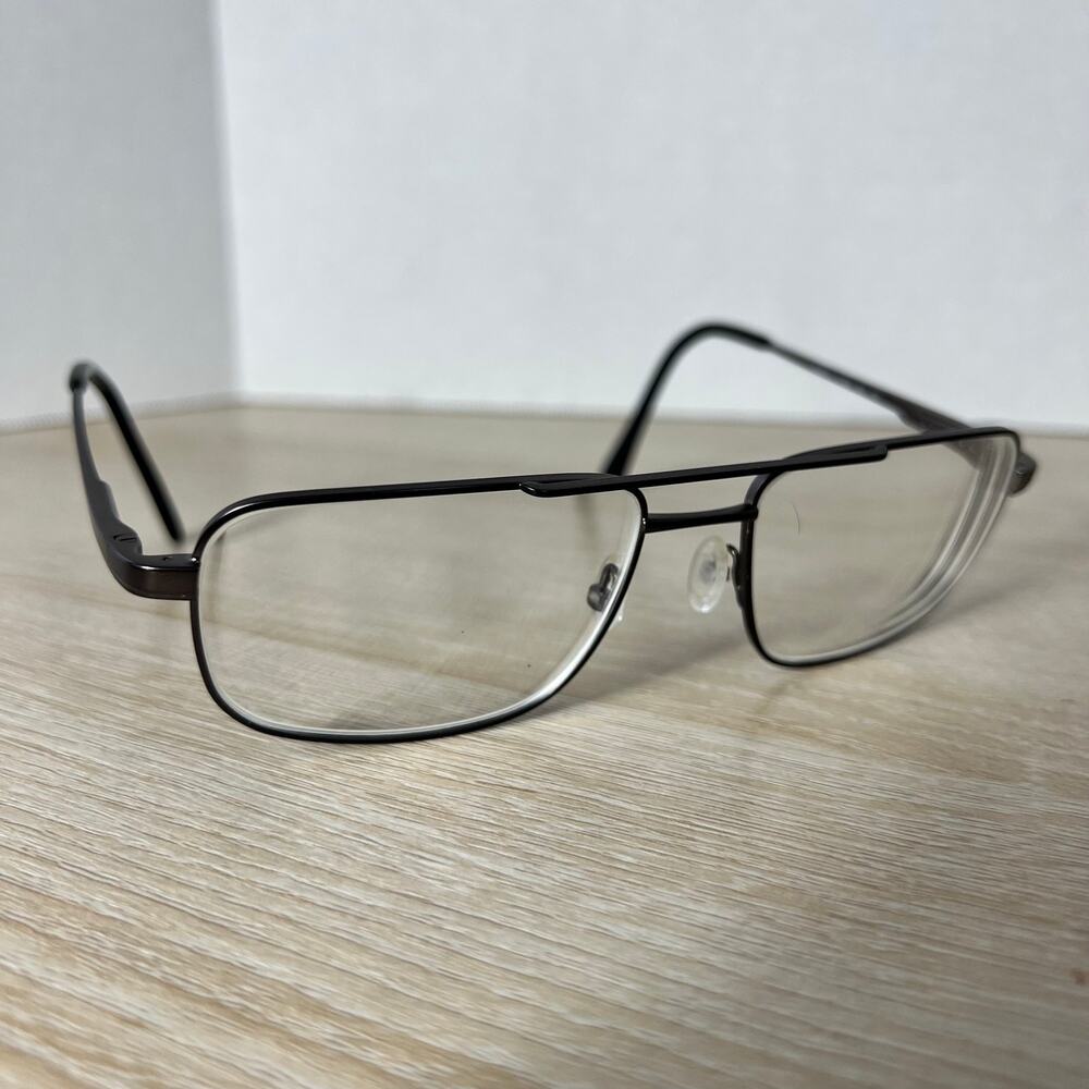 Safilo Elasta E7236 6LB Eyeglasses Gunmetal Gray Frames 58-17-150 Italy